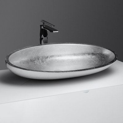 Maestro Bath Nora XL 15.8 " Resin Oval Bathroom Sink