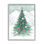 Ba-856-Framed " Subtle Christmas Tree In Snow " by Sharon Lee
