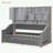 Twin Size bed with LED Armrest Lights, Storage Shelves and Cabinets-1077224178