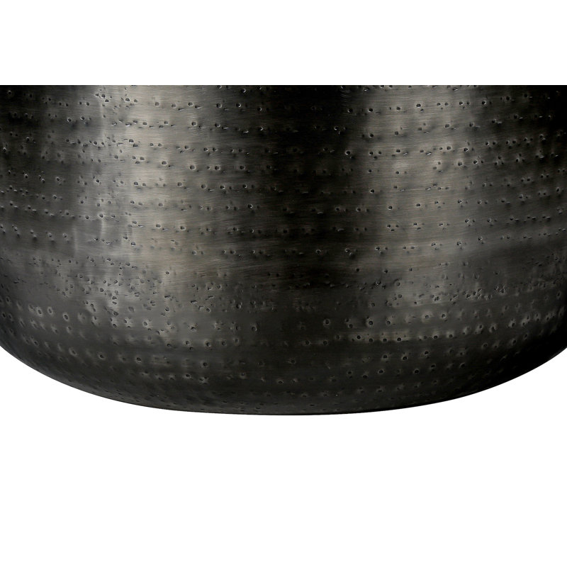 Table d'appoint contemporaine polyvalente avec construction durable et attrait élégant, Argent argent