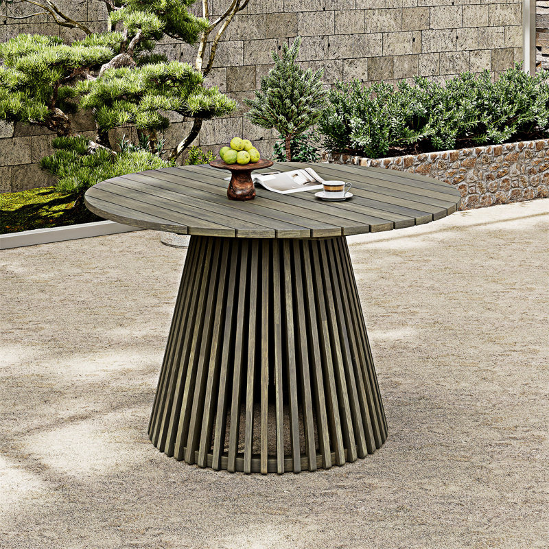 Table de salle à manger d'extérieur, Gris
