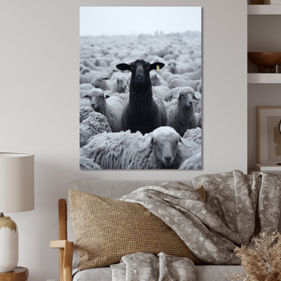 Solitude Goat - Goat Animal Metal Wall Art