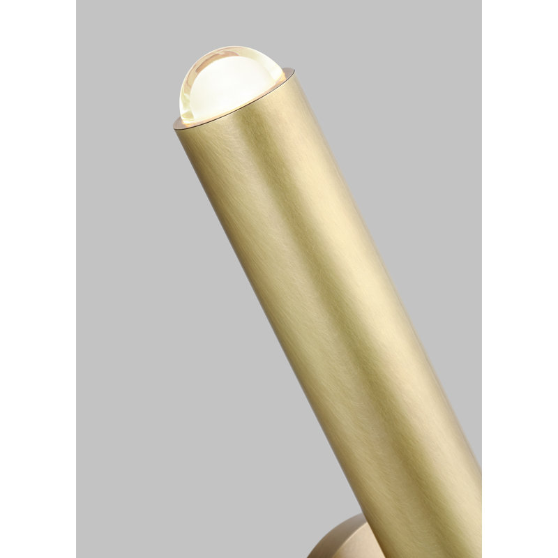 Ebell 1 - Light LED Armed Sconce, Natural Brass