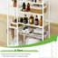 Rangement autoportant au-dessus de la toilette avec 8 tablettes Lowis-1594875893