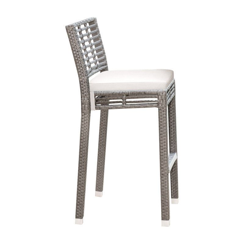 Tabouret de bar 31 po avec coussin Westerman, Toile Sunbrella® toscan