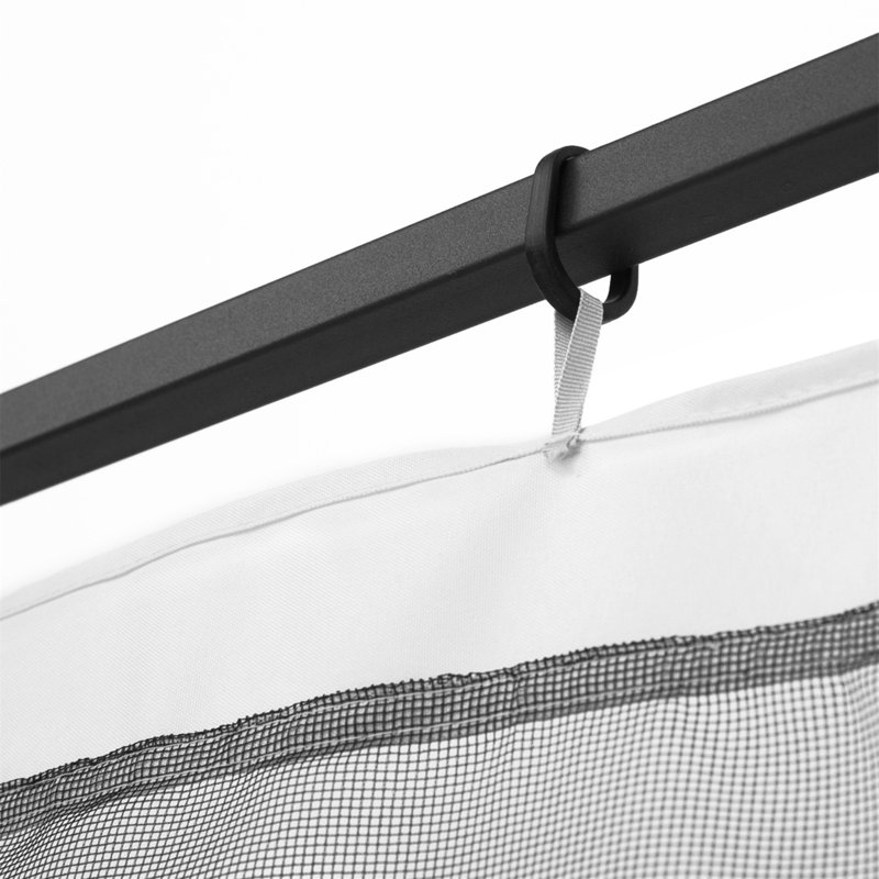 White Polyester Mesh Sidewall Netting for Gazebos and Canopy Tents