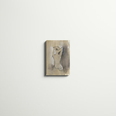 Contemporary Draped Figure I by Ethan Harper Contemporary Figurative Graphic Art with Mounting Hardware