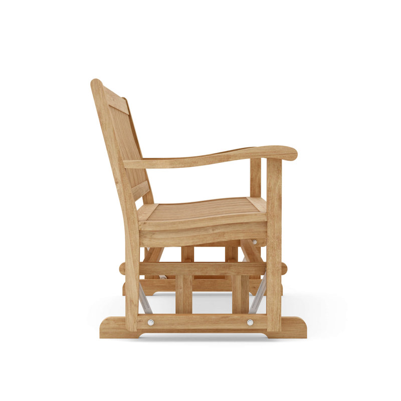 Natural Teak 4-Foot Outdoor Glider Bench
