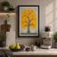 Golden Tree Minimalist 1 Piece Wrapped Canvas Wall Art-1901803892-1901803895