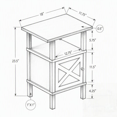 Élégante table d'appoint à 2 niveaux avec rangement, stratifié bronze foncé, parfaite pour les petits salons et les chambres