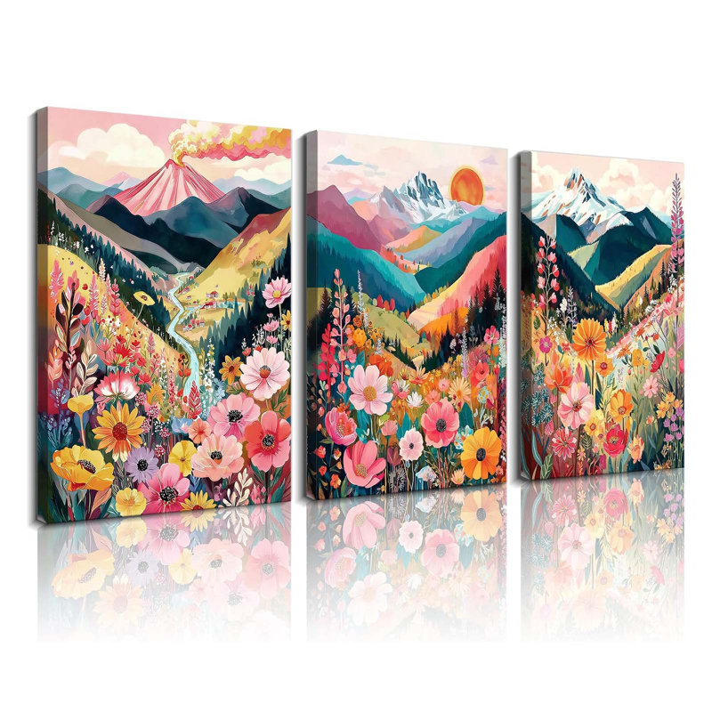 3 Piece Wrapped Canvas Wall Art