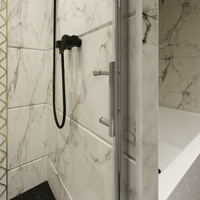 Portes de douche, Chrome