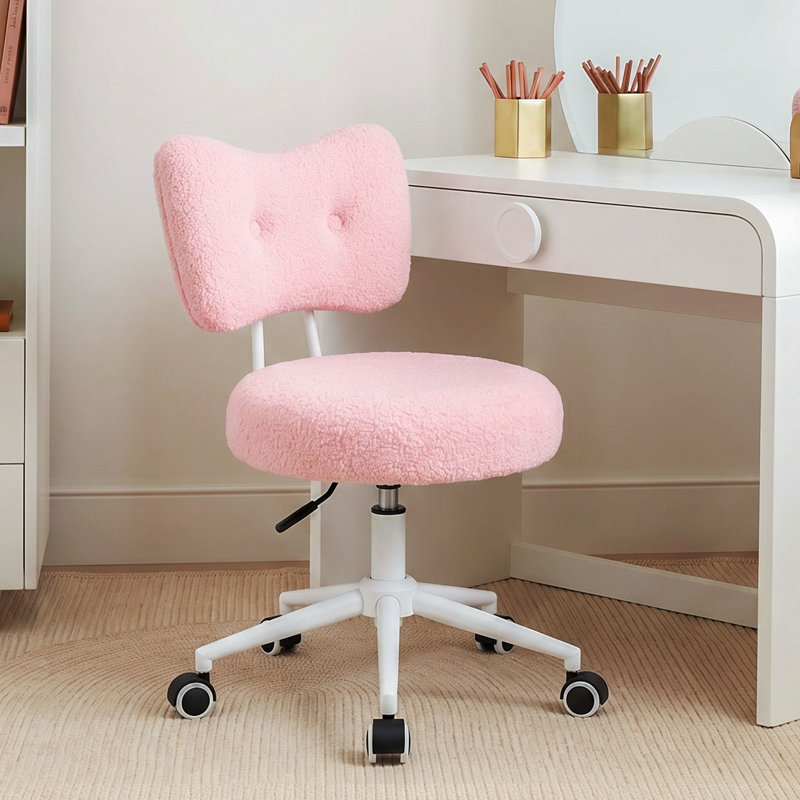 Fauteuil de bureau ergonomique et pivotant Modern, Rose