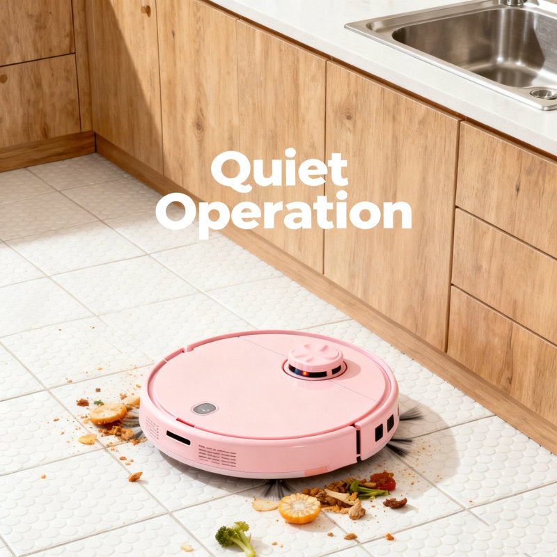 Aspirateur robot WHALL avec station d'accueil vide automatique