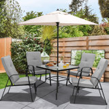 Ovitt Square 6 - Piece 4 - Person 86Cm L Table Set