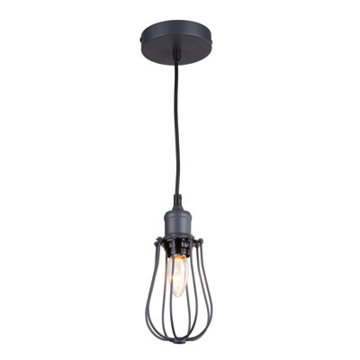 Luminaire suspendu cage 1 lumière Cramerton