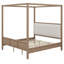 Lit plateforme à baldaquin en bois avec tête de lit tapissier-130205271-130205274