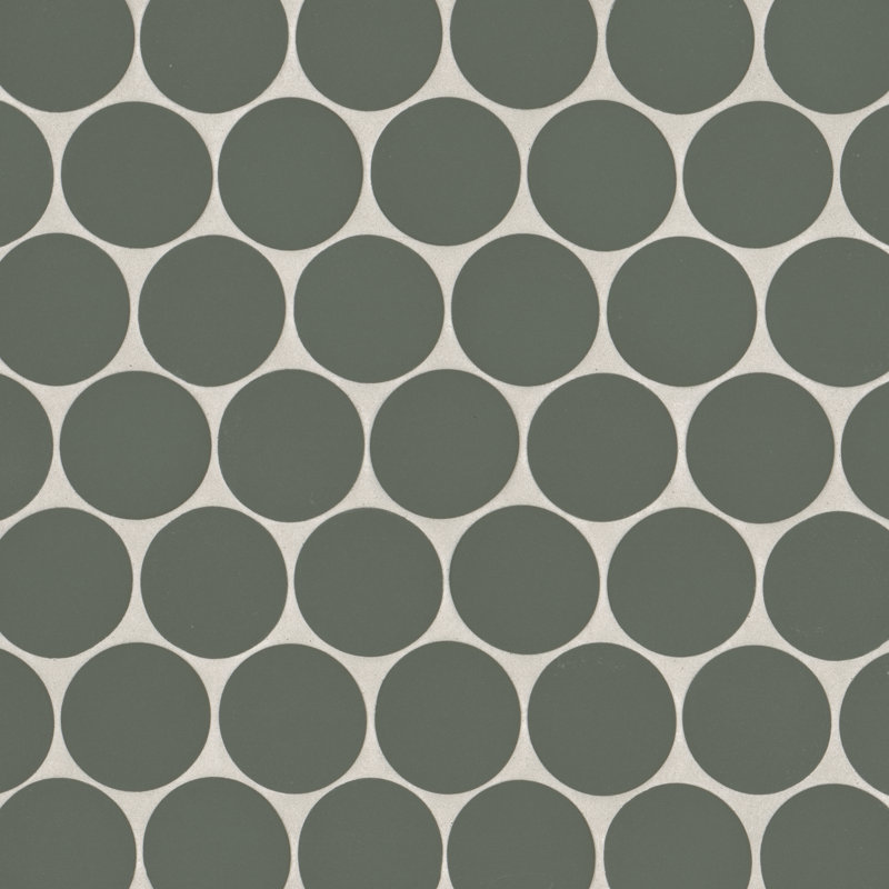 Makoto 2" x 2" Porcelain Tile, Midori Green