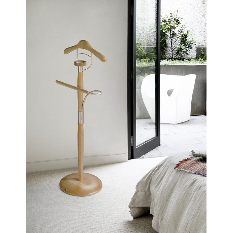 Freestanding Valet Stand, Oak