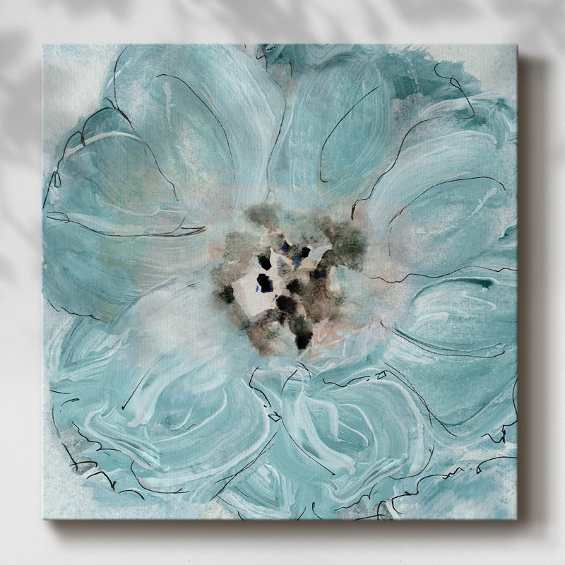 «Flower Power» sur toile, H 24 po x l 24 po x P 1,5 po