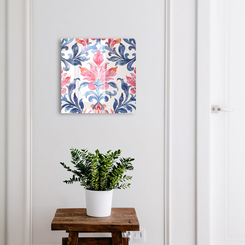 Key cabinet, Opens to the right, 30x30x5, Black, Colorful ornaments full of life, 