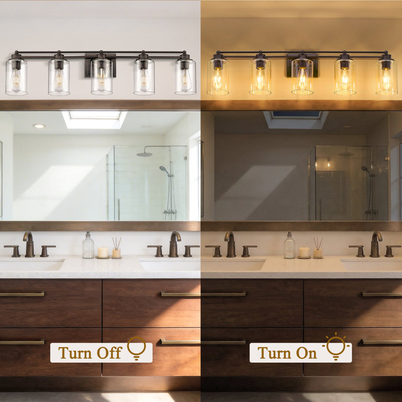 Ayrin 5 - Light Dimmable Vanity Light, Oil Rubbed Bronze