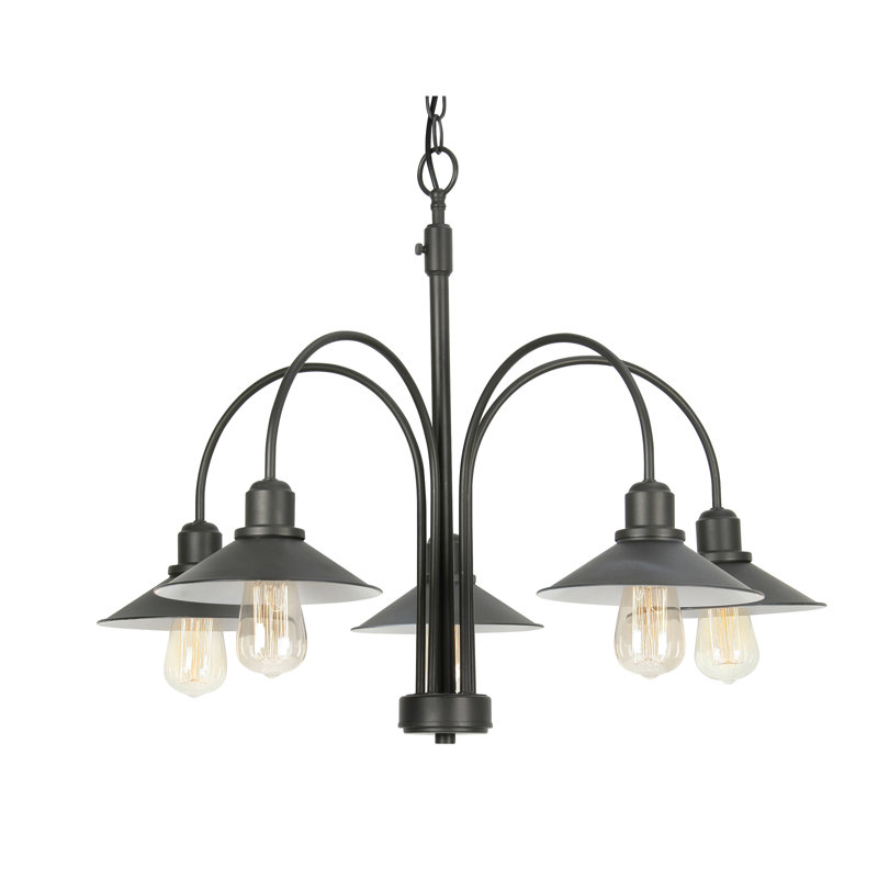 Timberview 5 - Light Shaded Chandelier