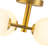Modern 4-Light Frosted Glass Globe Semi-Flush Mount Ceiling Light