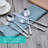 Bamboo Handle Flatware Set, 20-Piece Stainless Steel Silverware For 4, Mirror Polished With Smooth Edges