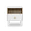 Commode de chevet avec tiroir pratique et tablette - table de construction moderne en bois avec rangement ouvert-785749237