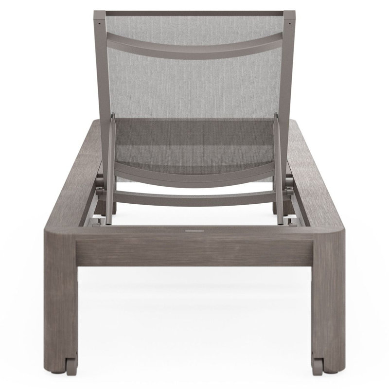 Beau Outdoor Chaise Lounge, Graphite, Pewter