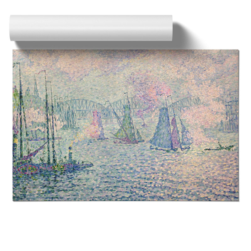Rotterdam The Meuse by Paul Signac - No Frame Painting, 42cm H x 59cm W x 0.1cm D