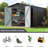 VIWAT 10 ft. W x 10 ft. D Galvanized Steel Outdoor Storage Shed-125781604-128757208
