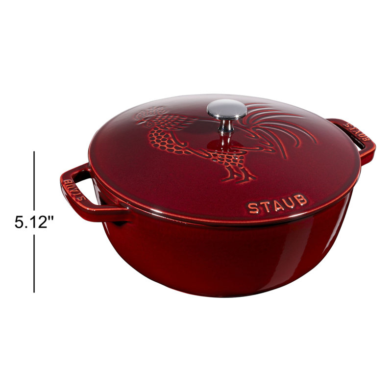 Cast Iron 3.8-qt Essential French Dutch Oven, Grenadine