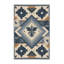 Tapis gris moelleux moelleux à motif de blocs d'inspiration mondiale Dahill-2024299253