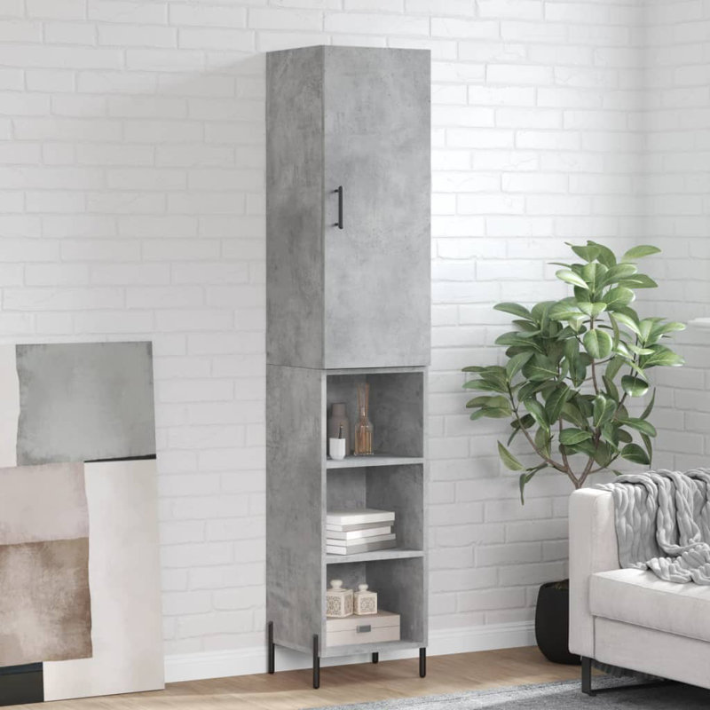 Caroga 34.5cm Sideboard, Concrete Grey 2