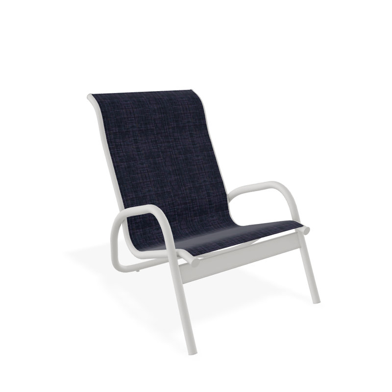 Gardenella Patio Chair, Snow, Moments Navy