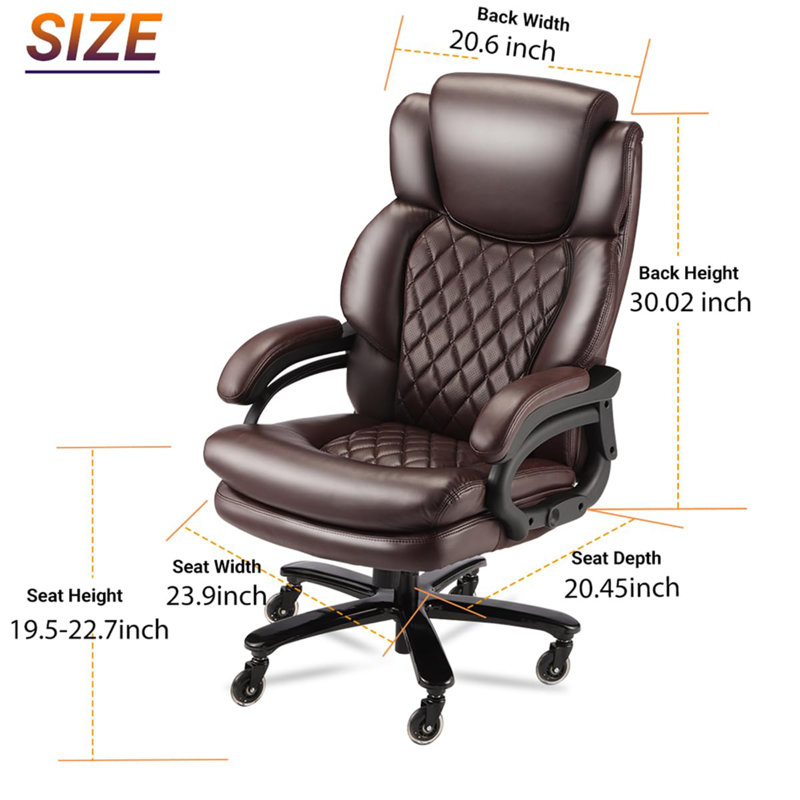 Fauteuil de bureau 500Lbs