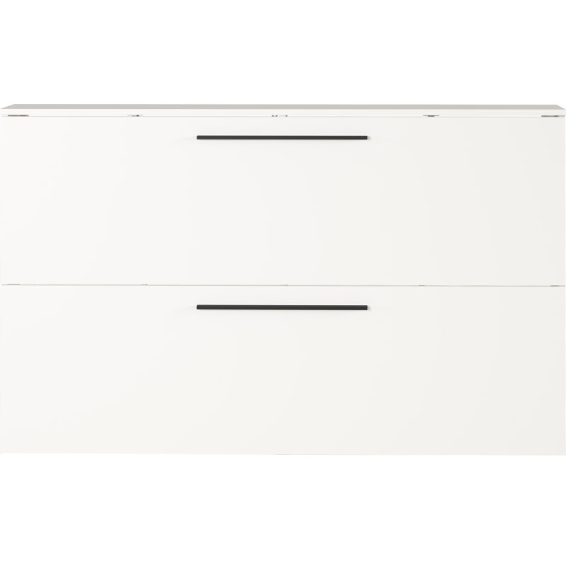 Damaiah 12 Pair Flip Down Shoe Storage, White