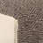 Amuleto Hand - Loomed Cotton Pouf, Dark Grey And Brown