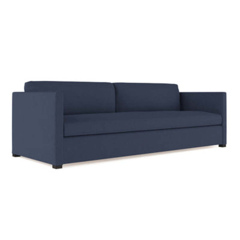 Canapé Madison, H 33 po x l 108 po x P 38 po, Ébène, Cuir rétro ponce