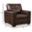 Fauteuil Orion, coussin moderne capitonné en simili cuir-109265499