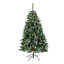  Arbre de Noël articulé 4,5 po avec des baies rouges, des pommes de pin et 200 lumières claires, arbre de Noël illuminé, vert