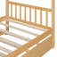 Lit simple en bois avec lit gigogne simple, naturel-918694695-918694692