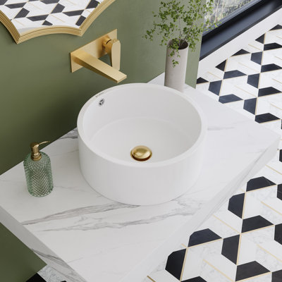 Tablette flottante pour salle de bain 36 "avec lavabo vasque Monaco