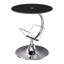 Markowitz Glass Top Block End Table