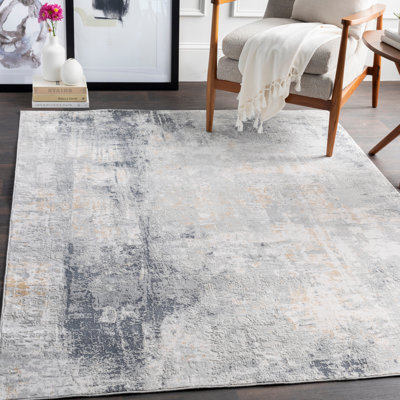 Tapis abstrait aubergine Anwen