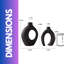 2PC Black Ceramic Vases