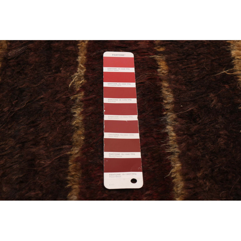 Tapis bordeaux Finie Peshawar Ziegler 8 pi 1 po x 9 pi 0 po