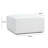Coerd Cream Chenille Basketweave Ottoman